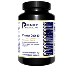 CoQ-10, Premier Dietary Supplement Live-Source, Fermented CoQ10 50 vegcap (100 mg; Trans Isomer Form)