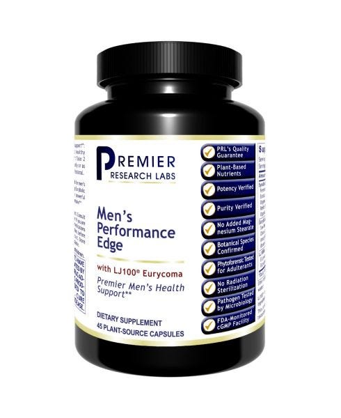 Men's Performance Edge Dietary Supplement With Eurycoma Premier Men's Health Support Support