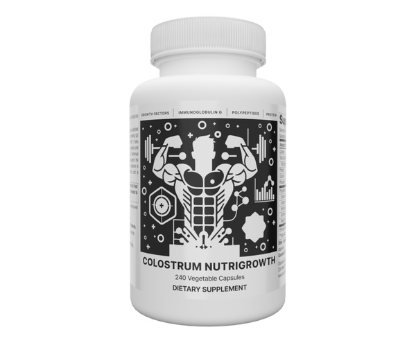 Life Colostrum Caps 240  ( Colostrum Nutrigrowth) IgG +PRP for Immune, GI + Gluten Support