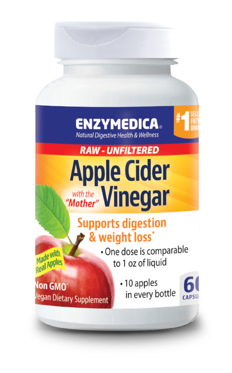 Apple Cider Vinegar 120 caps, Enzymedica