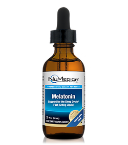 Melatonin Liquid - Natural Lemon, 2 fl oz (60 mL) Support for the Sleep Cycle* - Fast-Acting Liquid NuMedica