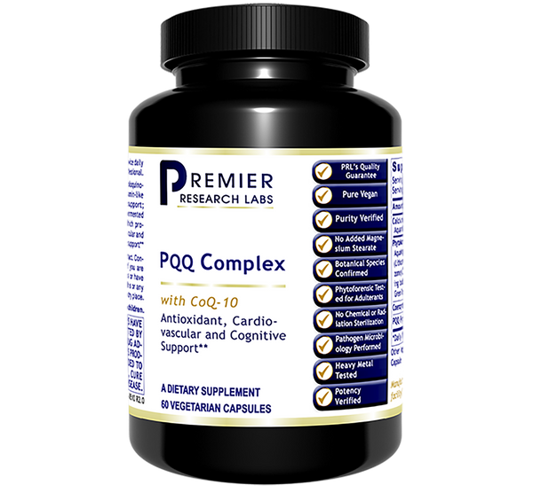 PQQ with CoQ10  60 caps PRLabsAntioxidant, Nerve, Cognitive,& Cardio Support